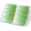 Portabiglietti da visita da tavolo Deflecto - trasparente - 6 ccomparti - DE70801
