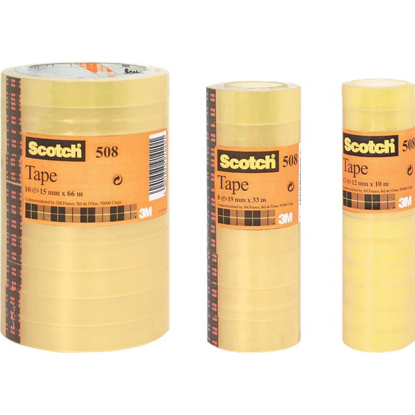 Nastro trasparente Scotch® 508 - 15 mm x 66 m - 508-1566 (conf.10)