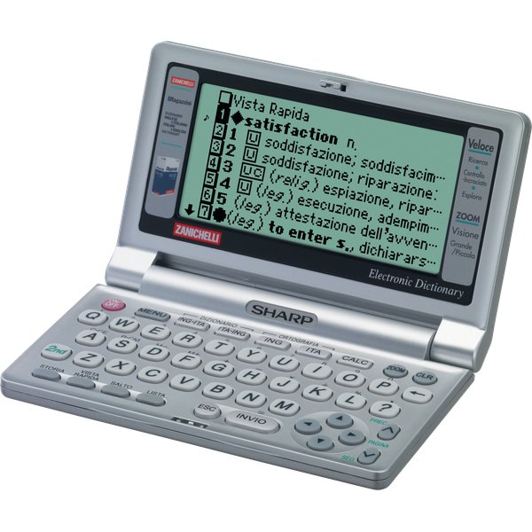 Dizionario elettronico italiano-inglese  E-Dictionary PW-E 325 Sharp - PW E325