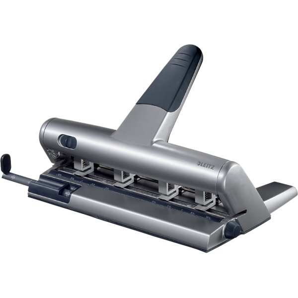 Perforatore Leitz 5114 Akto a foratura variabile - grigio metallizzato - 51140184