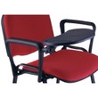 Bracciolo con tavoletta scrittoio per sedia visitatore Agata Ergosit - nero - KITD500P