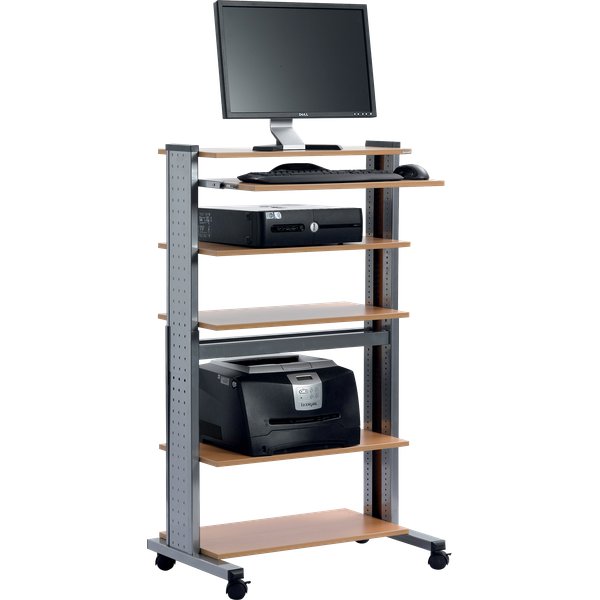Carrello Multifunzione a 6 piani regolabile in altezza Atlanta - 73,7x48,5x95/125 cm - A19016807