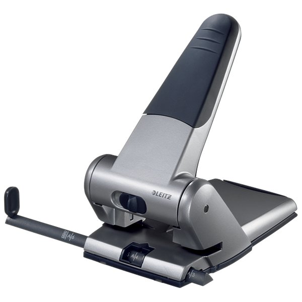 Perforatore Leitz 5180 per alti spessori - nero/grigio metallizzato - 51800195