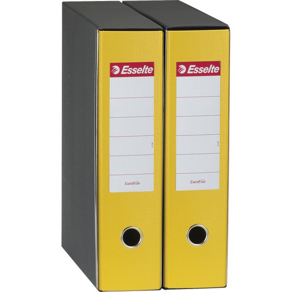 Registratori Eurofile Esselte - Protocollo - dorso 5 - F.to utile 23x33 cm - giallo - G540900