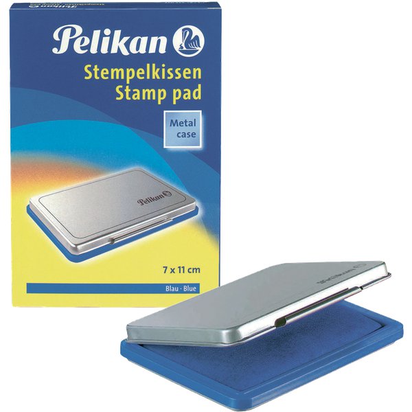 Cuscinetti inchiostrati per timbri Pelikan - blu - n° 2 - 7x11 cm - 0BEB13
