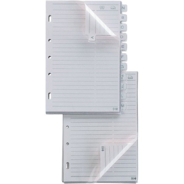 Ricambi Telex Sei Rota - ricambi rubriche - 21x29,7 cm - 537100 (conf.10)