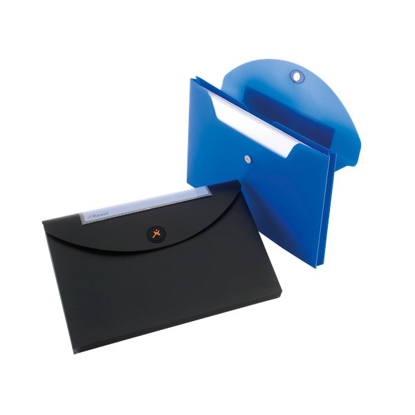 Busta con Soffietto Optima Rexel - nero - 2102479 (conf.3)