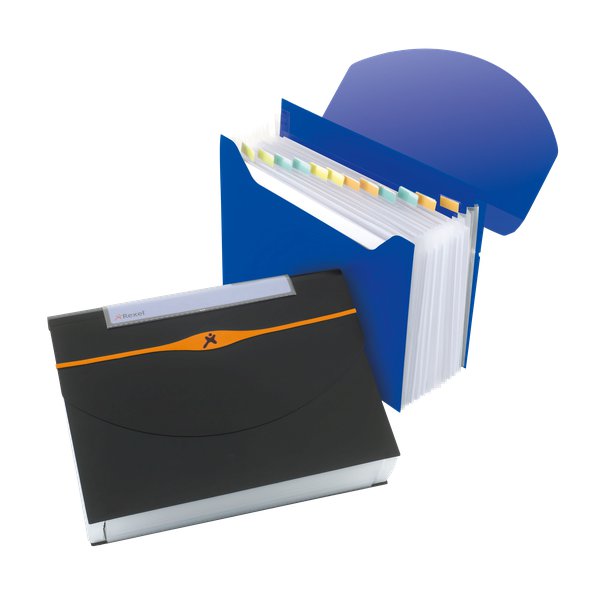 Archiviatore a soffietto Optima Rexel - blu - 2102484