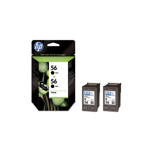 Originale HP C9502AE Conf. 2 cartucce inkjet 56 nero