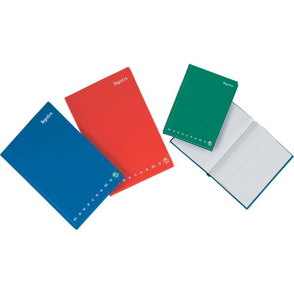 Registro MONOCROMO cartonato Pigna - 21x31 cm - 1R - 194 ff - 02068731R