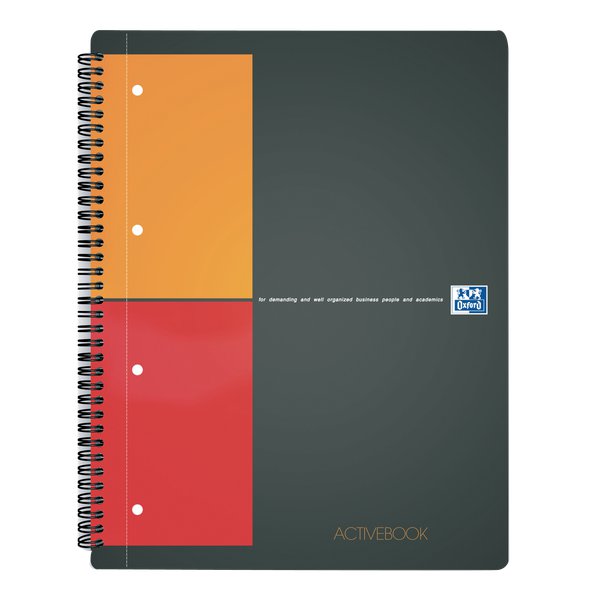 Blocco spiralato ACTIVEBOOK INTERNATIONAL Oxford - A4+ - 80 ff - 5 mm c/marg. - H001401
