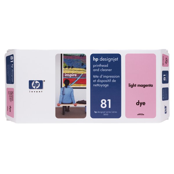 Originale HP C4955A Testina di stampa dye + dispositivo di pulizia 81 magenta chiaro