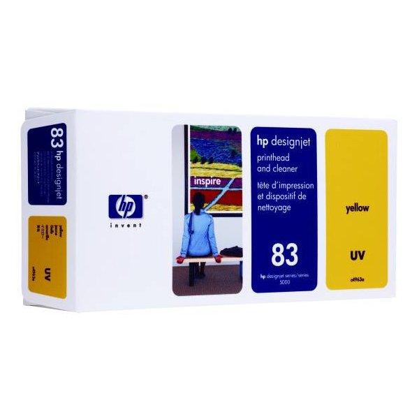 Originale HP C4963A Testina di stampa UV + dispositivo di pulizia 83 giallo