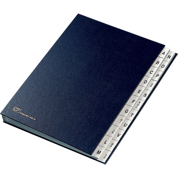 Classificatore  alfabetico A-Z Fraschini - blu - 640-D