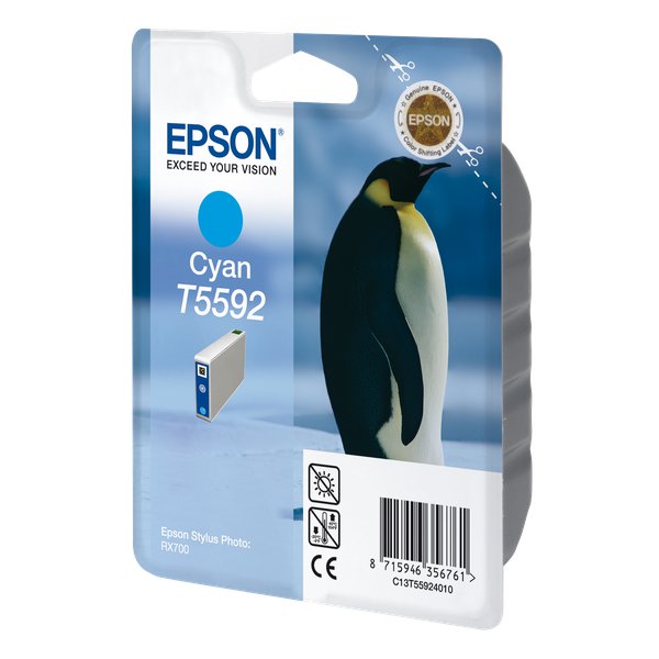 Originale Epson C13T55924010 Cartuccia inkjet blister RS STYLUS PHOTO ciano
