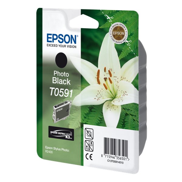 Originale Epson C13T05914010 Cartuccia inkjet ink pigment.blister RS ULTRACHROME K3 nero fotografico