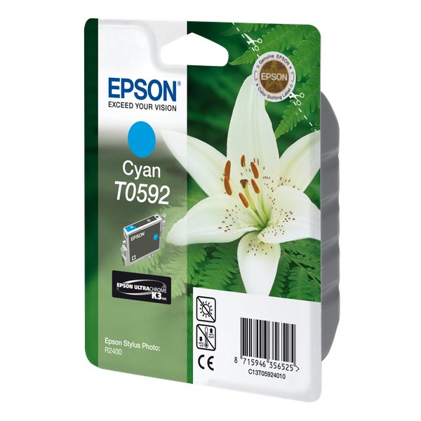 Originale Epson C13T05924010 Cartuccia inkjet ink pigmentato blister RS ULTRACHROME K4 ciano