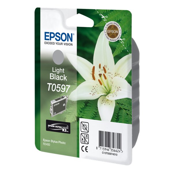 Originale Epson C13T05974010 Cartuccia inkjet ink pigmentato blister RS ULTRACHROME K9 nero chiaro