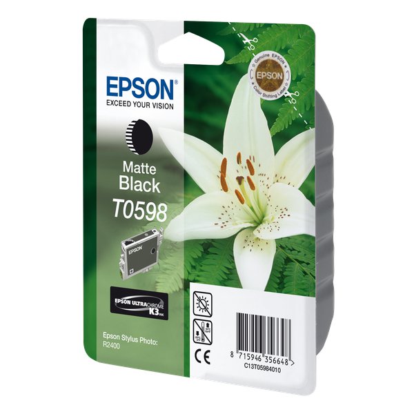 Originale Epson C13T05984010 Cartuccia inkjet ink pigmentato blister RS ULTRACHROME K10 nero opaco
