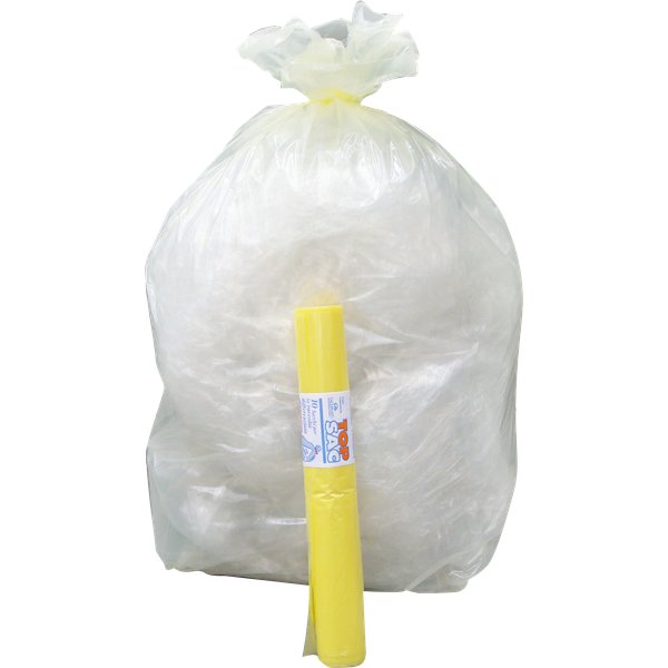 Sacchi per immondizia differenziata Cagliplast - 50x60 cm - 30 l - 21 µm - giallo - 10060 (conf.20)