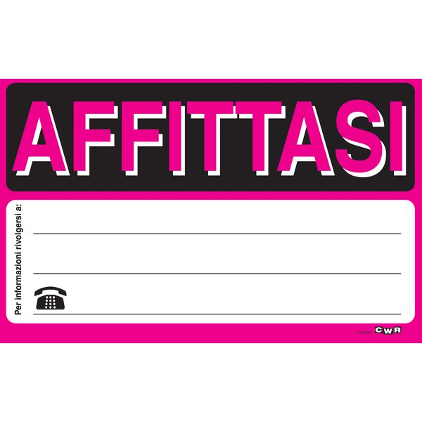 Cartelli segnaletici in cartoncino fluorescenti 23x32cm per i cartelli avvisi, 4,5x9,5 cm per i cartelli prezzi