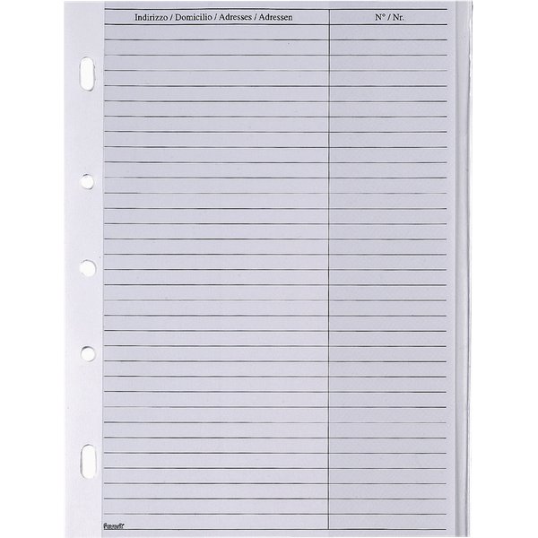 Rubrica telefonica Telemax Favorit - Ricambi - 08558804 (conf.10)