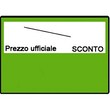 La prezzatrice Printex Z "TagioPrezzo+Sconto" consente di stampare sull'etichetta 26x19mm PreStampata  sia il  Prezzo Ufficiale che lo Sconto che il Prezzo Scontato. Sull'etichetta prezzata comparirà:  il vecchio prezzo barrato, la percentuale di sconto e sulla seconda linea  il prezzo finale scontato. <br/>2 linee di stampa: prima linea di stampa n° 10 caratteri Numerici, h 3mm e 4,5mm, seconda linea di stampa 7 caratteri numerici Maxi, h. 5mm con simbolo EURO.  La prezzatrice ha anche il vantaggio che può essere usata come un normale distributore di etichette prestampate semplicemente escludendo il gruppo stampa.<br/>Confezione KIT :  Prezzatrice + 10 rotoli assortiti + 1 cartuccia inchiostro.<br/>                                                                                                                                                                                                Etichette rettangolari formato 26x19mm, in rotolo da 650 etichette, stampate in 3 colori ideali per differenziare tramite il COLORE i diversi livelli di sconto applicati alle merci PreStampate : Giallo,Verde e Arancio adesivo Permanente.