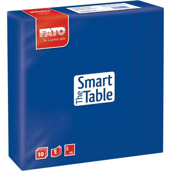 Tovaglioli colorati formato 40x40 realizzati in pura cellulosa a 2 veli Blu Notte
