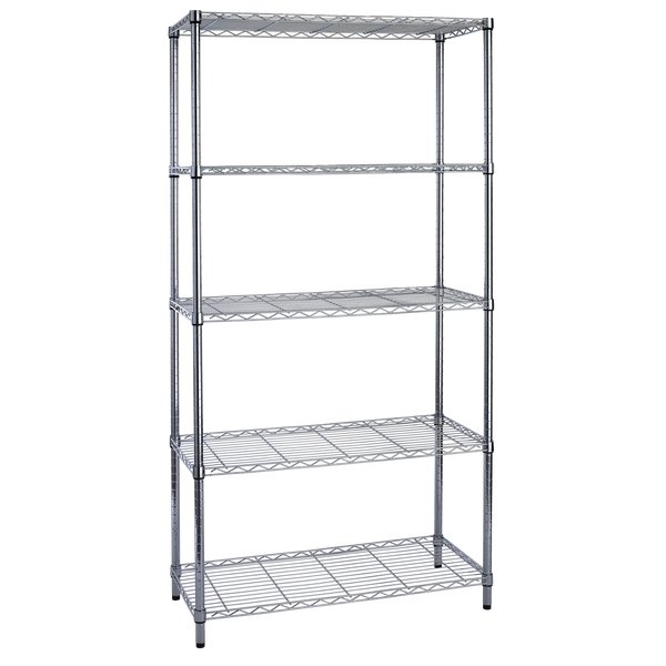 Libreria cromata tubolare light disponibile a 3 - 4 - 5 ripiani, ideale sia in ufficio che a casa, attrezzabile con vari accessori che la rendono pratica e versatile.