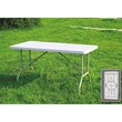 Tavolo pieghevole in plastica ed acciaio - Serie di tavoli e sedie in plastica ed acciaio per la comunità, perfetti sia per allestire sale mensa che aree giardino.