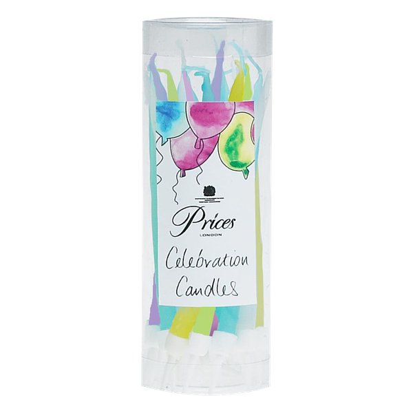 Tubo di candeline per compleanno in diverse colorazioni. Completamente atossiche.