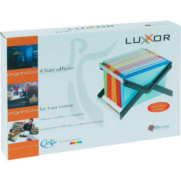 Archivio portatile LuXor Bertesi - 5 cartelle colori assortiti - 400/330 Link -V7 (conf.5)