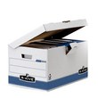 La gamma R-Kive Prima è composta da prodotti e soluzioni per tutte le esigenze di archiviazione e conservazione dei documenti. Robusti e modulari, i prodotti R-Kive Prima sono pensati ponendo al primo posto il rispetto per l'ambiente: costituiti al 100% di cartone riciclato e riciclabile, sono stampati con inchiostri a base d'acqua e le colle utilizzate non contengono solventi. Colore bianco, stampa nero e azzurro.