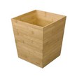 Realizzato in bambù, un materiale 100% ecosostenibile. Resistente, ma flessibile per assorbire gli urti senza rompersi. Capacità 18 litri. Dimensioni LxPxH 26x26x28 cm.