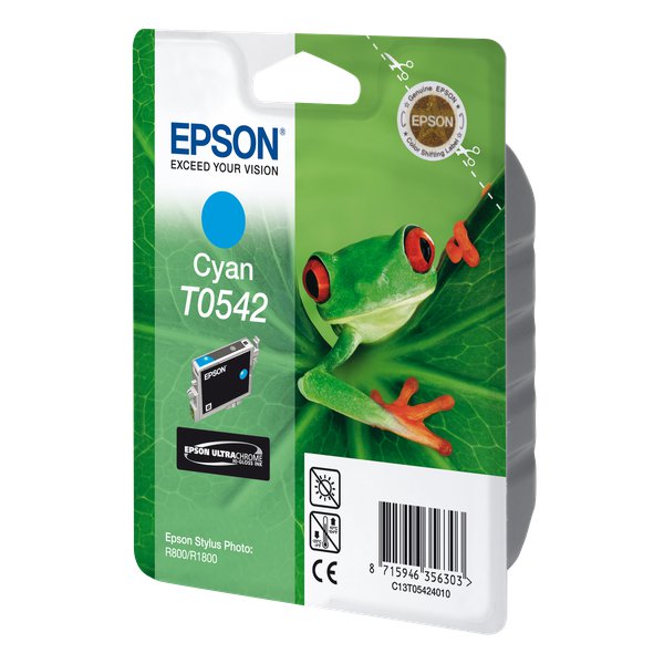 Originale Epson C13T05424010 Cartuccia inkjet Hi-Gloss blister RS STYLUS PHOTO ciano