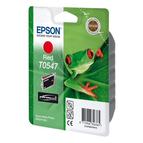 Originale Epson C13T05474010 Cartuccia inkjet Hi-Gloss blister RS STYLUS PHOTO rosso