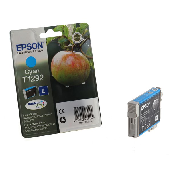 Originale Epson C13T12924011 Cartuccia inkjet ink pigmentato blister RS Durab.Ult./Mela-L T1292 ciano