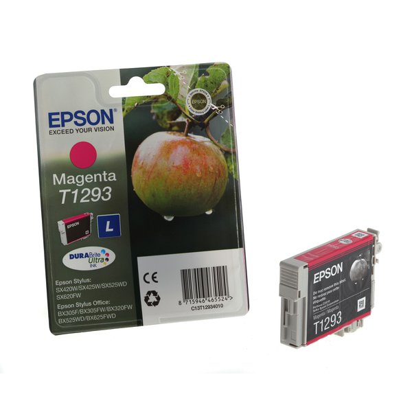 Originale Epson C13T12934011 Cartuccia inkjet ink pigment.blister RS Durab.Ult./Mela-L T1293 magenta