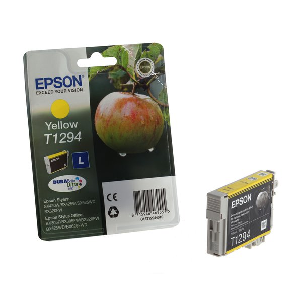 Originale Epson C13T12944011 Cartuccia inkjet ink pigmentato blister RS Durab.Ult./Mela-L T1294 giallo
