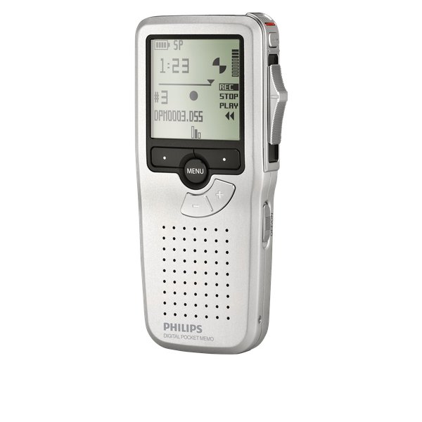 Registratore vocale digitale Philips - 2 GB - argento/nero - LFH9380