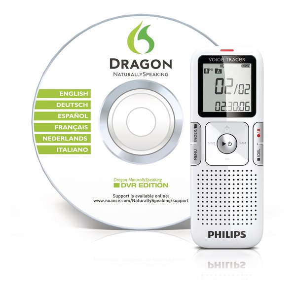 Digital Voice Tracer LFH625 + Dragon Software Philips - 2 GB