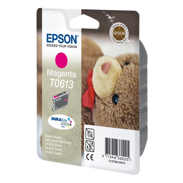 Originale Epson C13T06134010 Cartuccia inkjet ink pigmentato blister RS DURABRITE ULTRA magenta