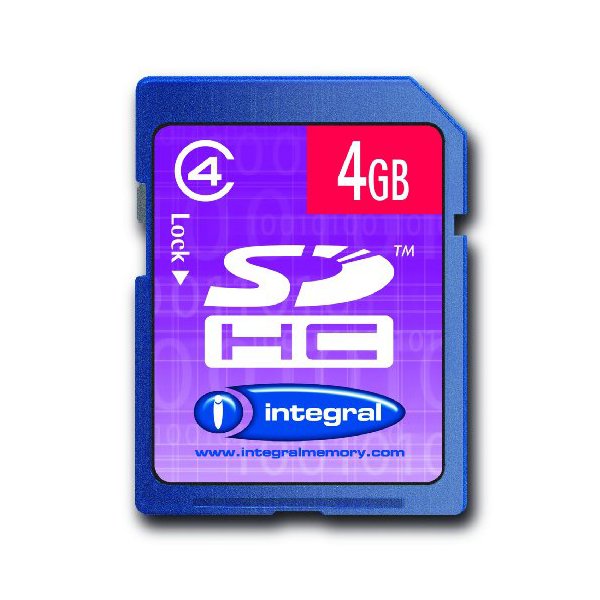 Flash Memory Card Integral - SDHC Class 4 - 4 Gb - INSDH4G4V2