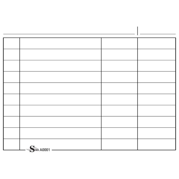 Schede di ricambio rigate per schedari Semper Multiservice - 78x105mm orizzontali - A0001 (conf.100)