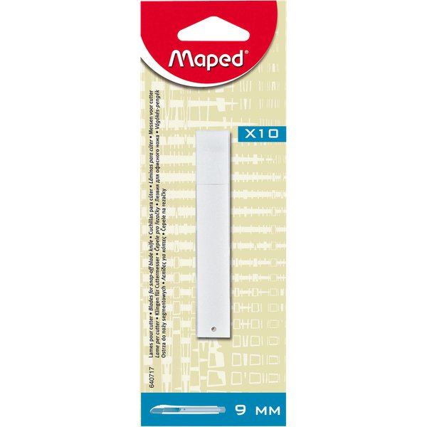 Set 10 lame per cutter mini Maped - 9 mm - 640717 (conf.10)