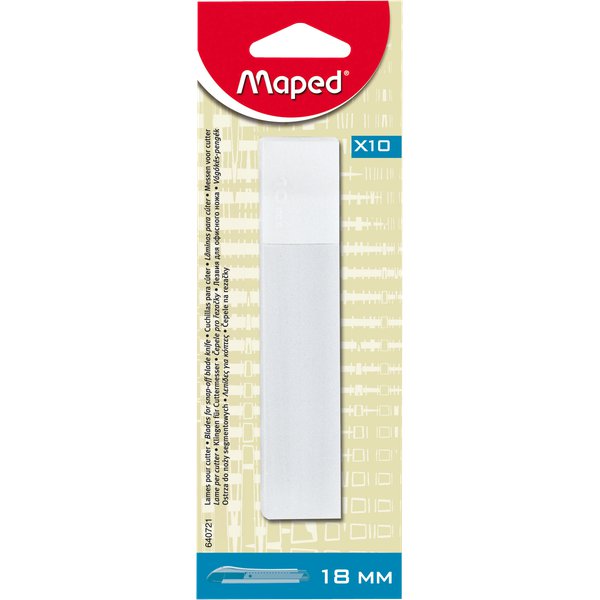 Set 10 lame per cutter maxi Maped - 18 mm - 640721 (conf.10)