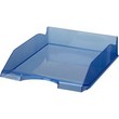 Vaschette portacorrispondenza in polistirene, contengono documenti dal formato A4 fino a 24x32 cm. Sovrapponibili sia verticalmente che a scalare. Disponibile in 3 colori trasparenti: azzurro, cristallo e viola. Dimensioni LxPxH 25,6x34,8x6,6 cm.
