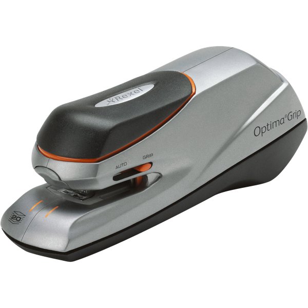 Cucitirice elettrica Optima Grip Rexel - nero/arancio/argento - 2102349