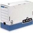 La gamma R-Kive Prima è composta da prodotti e soluzioni per tutte le esigenze di archiviazione e conservazione dei documenti. Robusti e modulari, i prodotti R-Kive Prima sono pensati ponendo al primo posto il rispetto per l'ambiente: costituiti al 100% di cartone riciclato e riciclabile, sono stampati con inchiostri a base d'acqua e le colle utilizzate non contengono solventi. Colore bianco, stampa nero e azzurro.