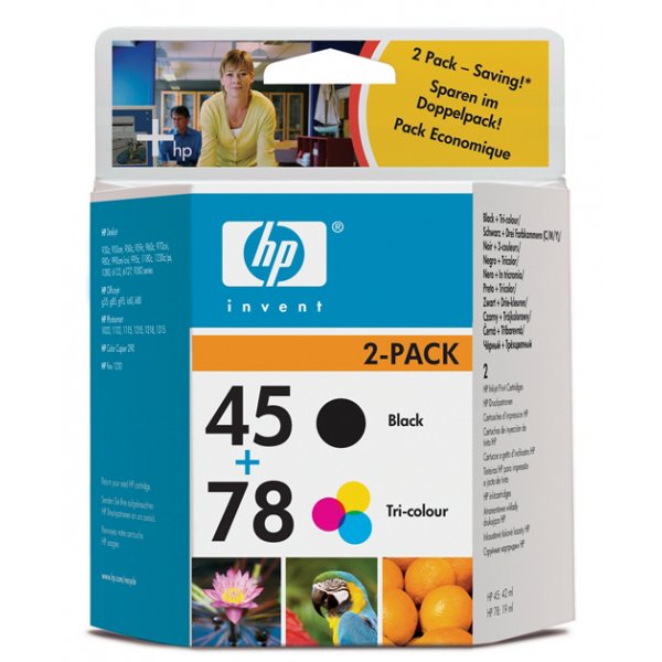 Originale HP SA308AE Conf. 2 cartucce inkjet 45 E 78 nero +tricromia